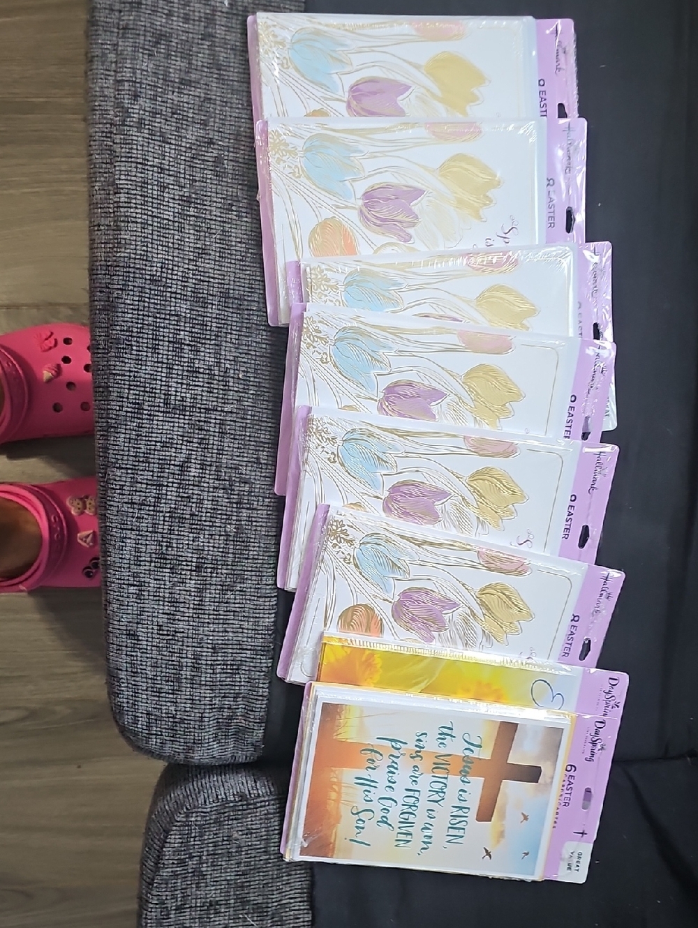 8 Bundle Hallmark Pastel Floral Sticker Packs (Pink, Purple, Blue, Yellow)